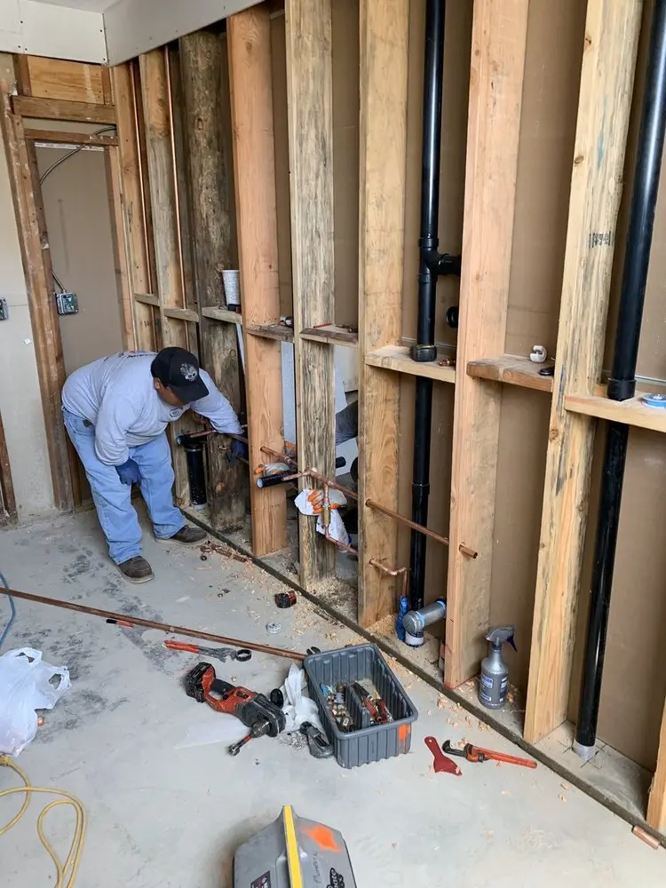 Commercial rough-in plumbing for Gas Line Repair in Mayflower Heights